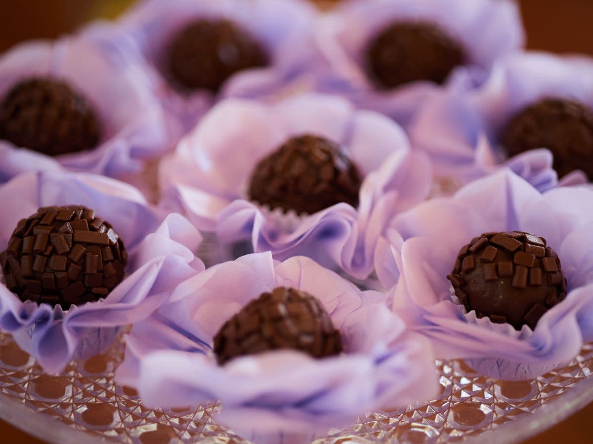 Brigadeiro gourmet — caixinha com 4