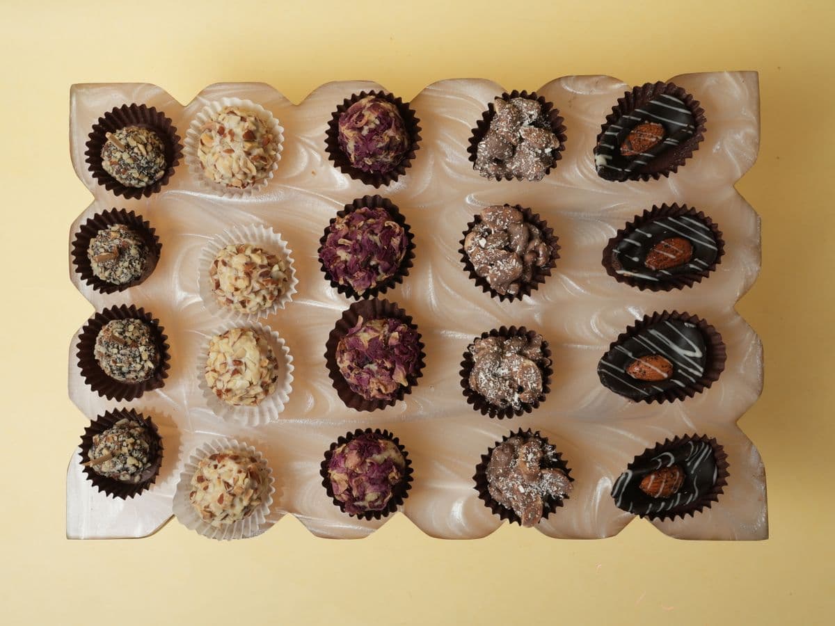 Cesta de chocolates — média
