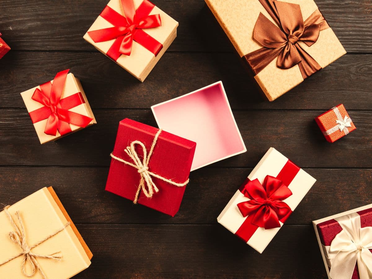 Caixas presente de Natal — lote de 100