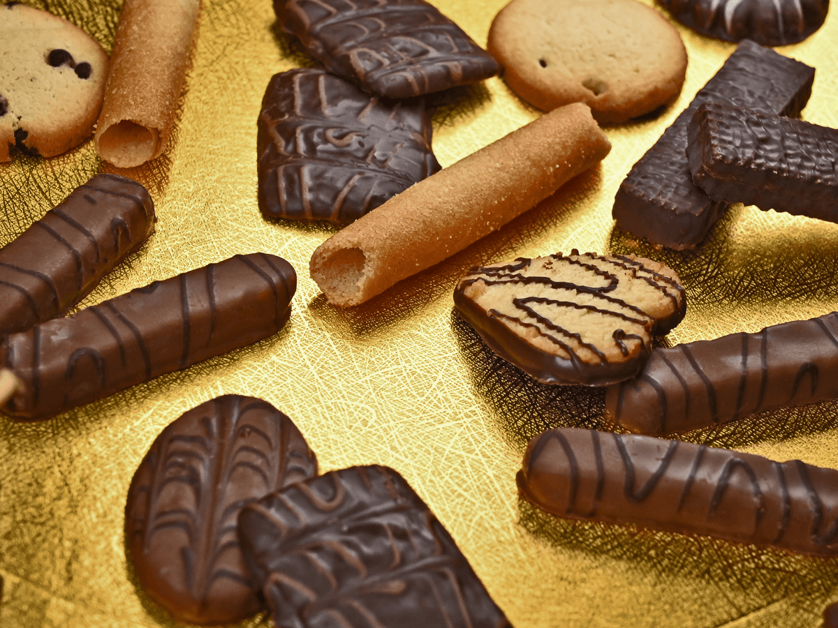 Pão de mel com chocolate — caixa com 6